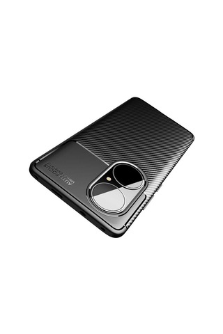 Zore Huawei P50 Pro Kılıf Msra Negro Silikon Kapak - Siyah Siyah