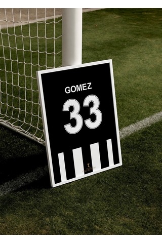 M.gomez 33 Poster Tablo Beyaz Çerçeveli