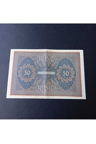 1919 Berlin 50 Mark Ca/çil Eski Yabancı Kağıt Para