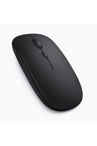 Type-c Şarjlı Bluetooth Mouse Apple Uyumlu MacBook iPad Laptop İnce Gövde Dongle Ve Kablo Dahil 13754