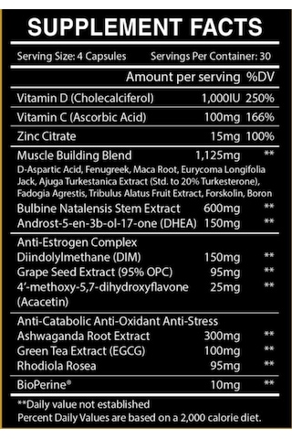 Centurion Labz Uprising Testosterone Testo Booster 120 Kapsül