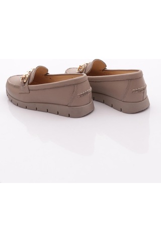 Dgn 5604-2 Kadin Aksesuarli Loafer Ayakkabi Vizon Floater