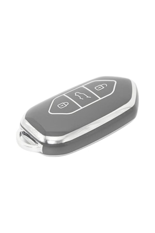 Gma Keys Togg T10x T10f 3 Tuşlu Smart Nano Koruma Anahtar Kılıfı Gri Gümüş Silver Renk Yüksek Kalite