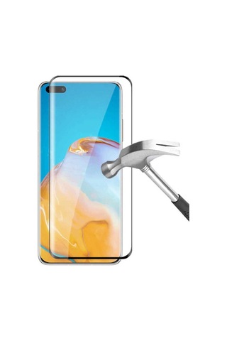 Huawei P40 Zore Kenarları Kırılmaya Dayanıklı Cam Ekran Koruyucu