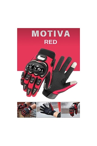 Forestia Motosiklet Eldiveni & 3 Mevsim Korumalı & Dayanıklı Yapı Elastik Kumaş & Tam Parmak Motor Eldiveni