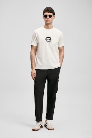 Lufian Thınk Modern Grafik T- Shirt Kırık Beyaz Kırık Beyaz 111020310100510