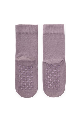 Cigit Tabanı Abs Li Bambu Çocuk Çorabı Gri Gri