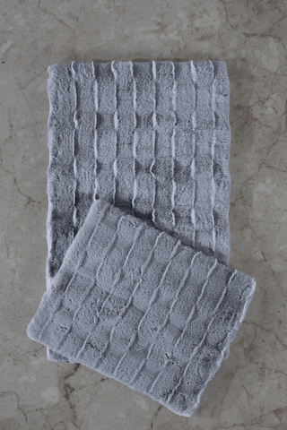 Elart Rita Paspas Takımı 60x100 Cm Gri Gri