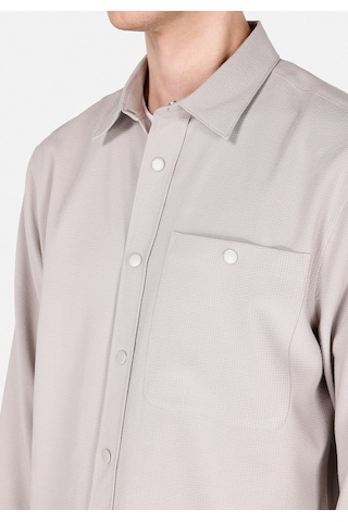 Colin's Colins Regular Fit Shirt Neck Düz Erkek Bej Uzun Kol Gömlek Cl1069905 Cl1069905 Q1.v2 Beı Bej