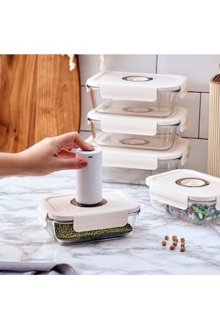 Aryıldız Vacuum Fresh 25 Parça Saklama Kabı Seti Şeffaf