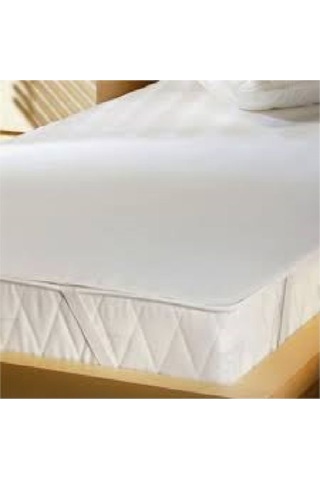 Evony Alez 200x200 Cm Pamuk Sıvı Geçirmez Yatak Koruyucu Alez Beyaz