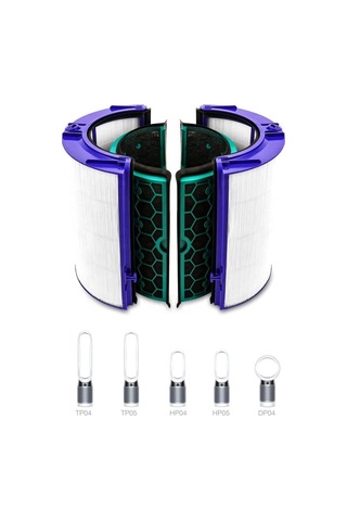 Purmed Hepa Filtre + Karbon Filtre Dyson İle Uyumlu Tp04 Hp04 Dp04 Tp05 Hp05 Çok Renkli