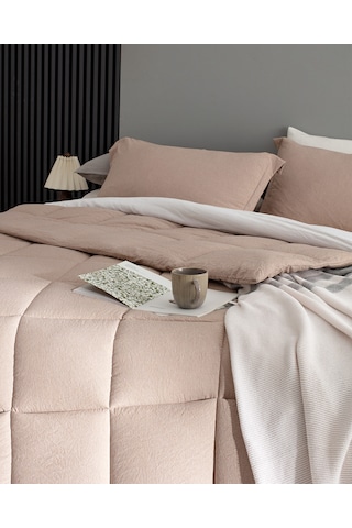 Madame Coco Meleni Tek Kişilik Comforter Set - Kiremit Kırmızı