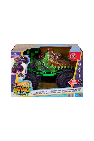 Hot Wheels Monster Trucks Mutant Chaos Wreckin Wolf Uzaktan Kuma Çok Renkli