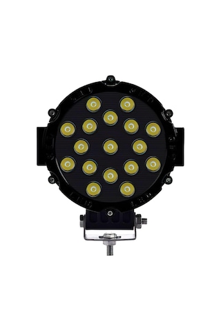 Off Road Sis Lambası Siyah 16 Cm Yuvarlak 17 Led 1 Adet