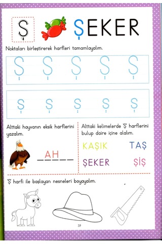 Ema Süper Etkinlikler Harfler Okul Öncesi Zeka Etkinlikleri