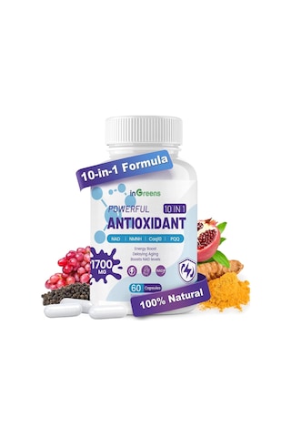 10-ın-1 Powerfull Antıoxıdants 1700 Mg 60 Kapsül