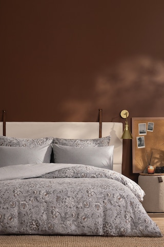 Puffy Arni Çift Kişilik Polycotton Nevresim Takımı - Gri Gri