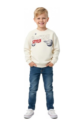 Seabubbles Stitch Çocuk Sweatshirt St09534 Bej