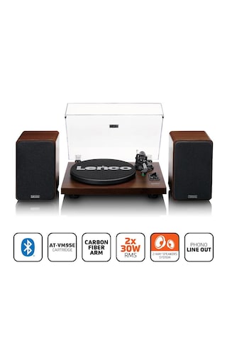 Lenco LS-600 Ahşap Bluetoothlu Pikap Plak Çalar