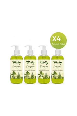 Biolly Botanica Evergreen Sıvı Sabun 500 Ml 12'li Paket Biolly Botanica Evergreen Sıvı Sabun 500 Ml 12'li Paket