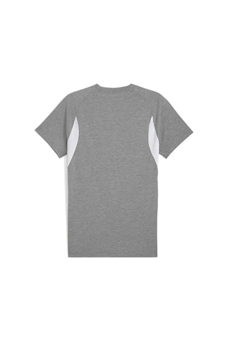 Puma Teamevostripe Tee Erkek Günlük Tişört 65995333 Gri Gri