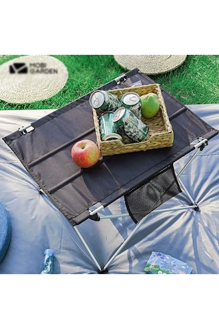 Katlanabilir Kumaş Kamp Ve Piknik Masası, Siyah, Geniş Model, 73 X 55 X 48 Cm Allmart