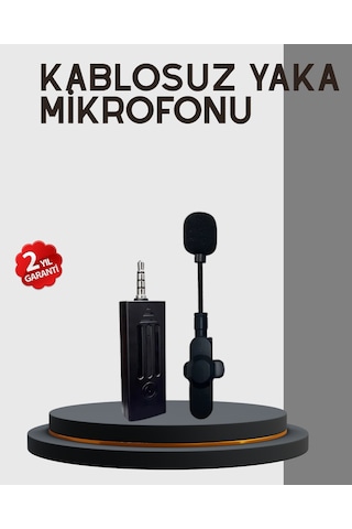 20 Metre Menzilli Kablosuz Yaka Mikrofonu Gürültü Engelleyici