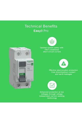 Şarj İstasyonları İçin Schneider Kaçak Akım Rölesi 7,4 Kw