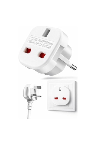 Kyrotech İngiltere Den Ab Ye Seyahat Adaptörü, Uk G Tip 3 Pin Den Avrupa E/f Tipi 2 Pin Priz Dönüştürücü, Güvenlik Kilitli, 240v 10a, 16a, Fransa, Almanya, Hollanda, Polonya, İsveç