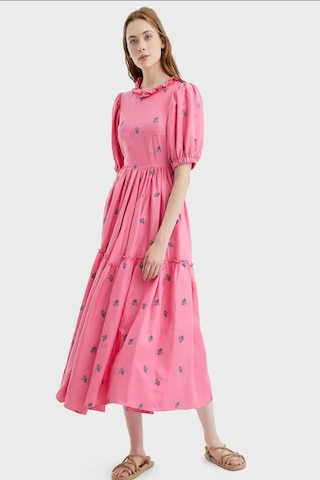 N22yn2067 Nocturne Elbise Pembe
