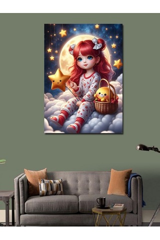Kanvas Tablo Kızıl Saçlı Çocuk 50cmx70cm