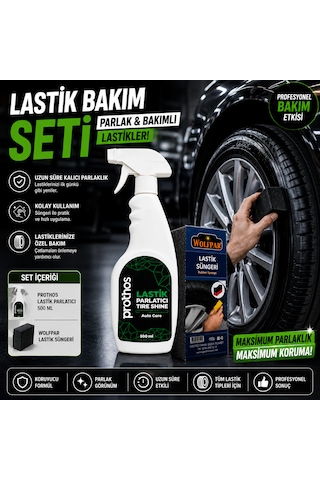 Nya Group Lastik Parlatıcı 500 Ml + Uygulama Süngeri Profesyonel Bakım Seti