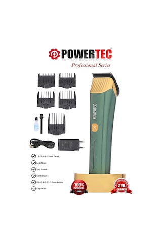 Powertec TR-9700 Profesyonel Saç Sakal Tıraş Makinesi