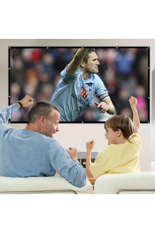 Xindoker 72 İnç Katlanabilir Taşınabilir Projeksiyon Perdesi - Sinema Ve Toplantılar İçin Hd Görüntü