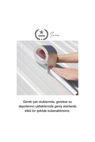 Ekstra Güçlü 2 Mt Dış Cephe Su Geçirmez Sakız Bant Sızıntı Çamur Bandı Sızdırmaz 3 Adet Diğer