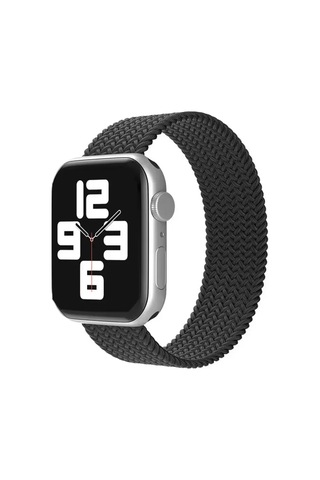 Newface Apple Watch Uyumlu 38mm Ayarlı Solo Silikon Kordon - Siyah