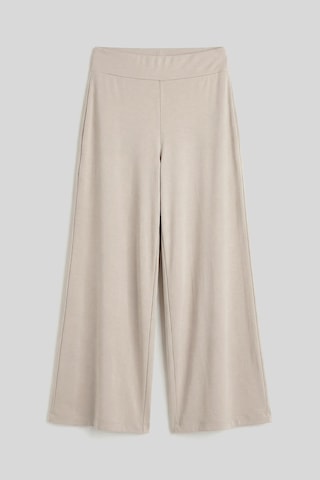 Bej Comfort Fit Geniş Paça Korsajlı Palazzo Kadın Pantolon - 94681