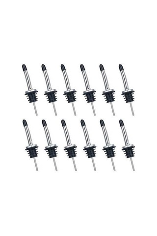 Fortunelane Paslanmaz Çelik Sütunluk, Akışkan Dağıtıcı, Akıllı Tapağı, 30mm Dış Çap, Gümüş-siyah Gümüş - Siyah