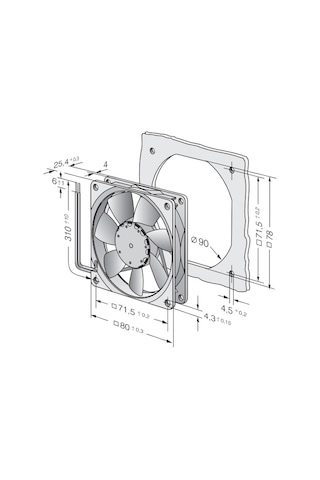 Ebm Papst 8414N Aksiyel Kompakt Fan 24 Dc 8414N