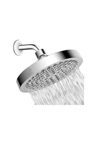 Pazly 6 İnç Yüksek Basınçlı Yağmur Duş Başlığı G1/2 Ayarlanabilir Krom Sprey Banyo Duş Başlığı Diğer