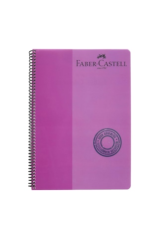 Faber-castell Spiralli Defter, A4, 120 Yaprak, 70g Kağıt, Kareli, Dayanıklı Plastik Kapak, Asorti Renkler, Kullanı Çok Renkli