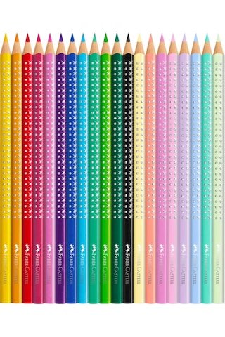 Faber-Castell Sparkle Boya Kalemi, 20’li, Kelebek Şeklinde Metal Kutu, Efektli ve Pastel Renkler