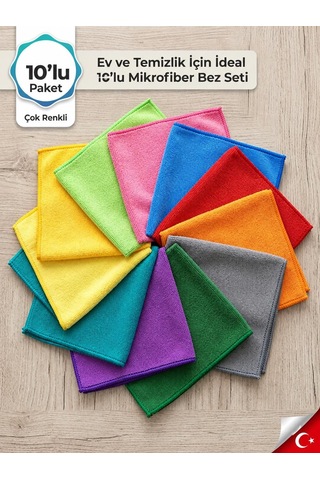 Magic Schine Microfiber Havlu Bez 40 40 Cm 10 Adet