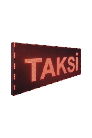 Led Tabela 16x64cm Çift Taraflı Kırmızı Kayan Yazı-wifi