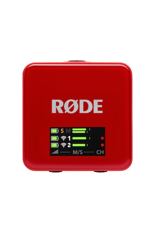 Wireless Go Iı Gen 3 3.nesil, İki Vericili, 32-bit Kayıt Özellikli Kablosuz Mikrofon Seti Kırmızı