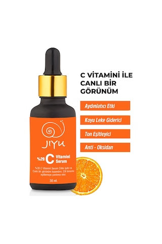 Jiyu C Vitamini Serum Süper Aydınlatıcı Cilt Tonu Eşitleyici 30 ML