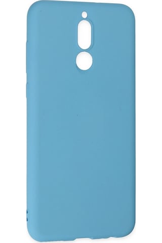 Gld-spt- Newface Huawei Mate 10 Lite Kılıf Nano İçi Kadife Silikon - Mavi