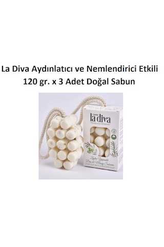 La Diva Zeytin Yapraklı Bitkisel Duş Masaj Sabunu 3 x 120 G