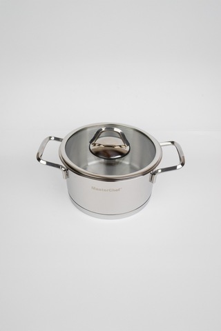 Masterchef 8 Parça Silver Çelik Tencere Seti Lux Flanşlı Sap Çelik